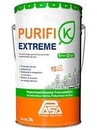 Impermeabilizante y tecnología Purifi-K Extreme para construcciones sustentables